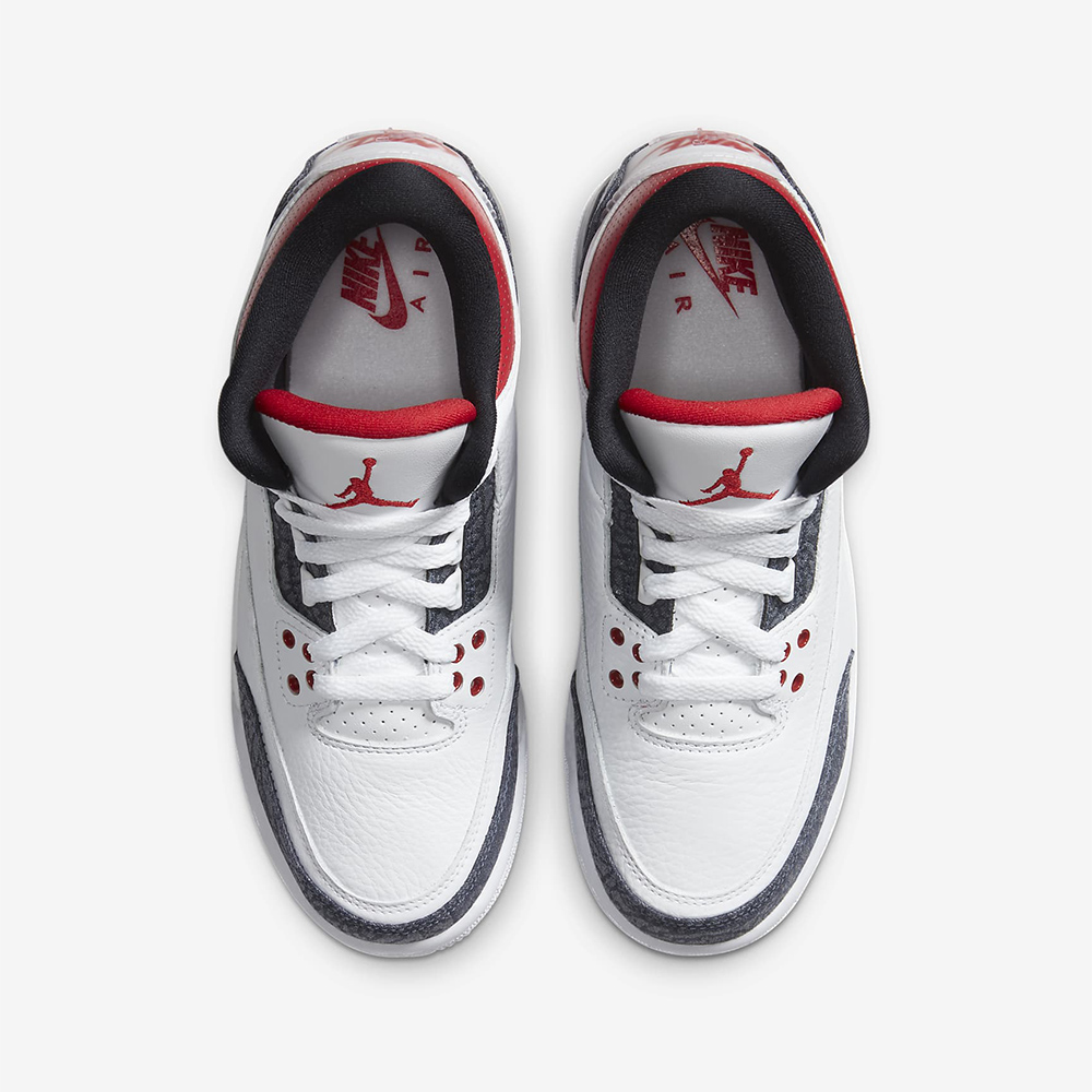 jordan 3s white red