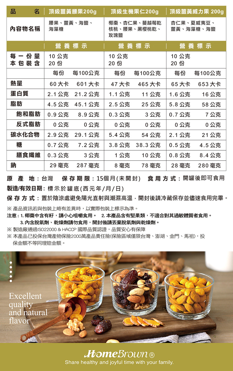 æ³¨æ1.æ¤°æ£ä¸­å«æç±½,è«å°å¿åå¼é£ç¨ã 2.æ¬ç¢åå«æå æé¡,ä¸é©åå°å¶éæé«è³ªèé£ç¨ã