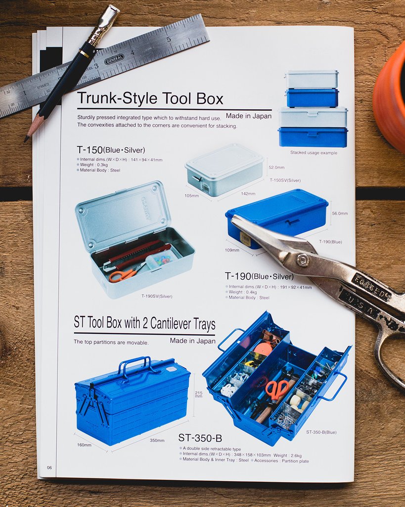 TRUSCO】短提把專業兩段式工具箱-鐵藍(ST-350B) - momo購物網