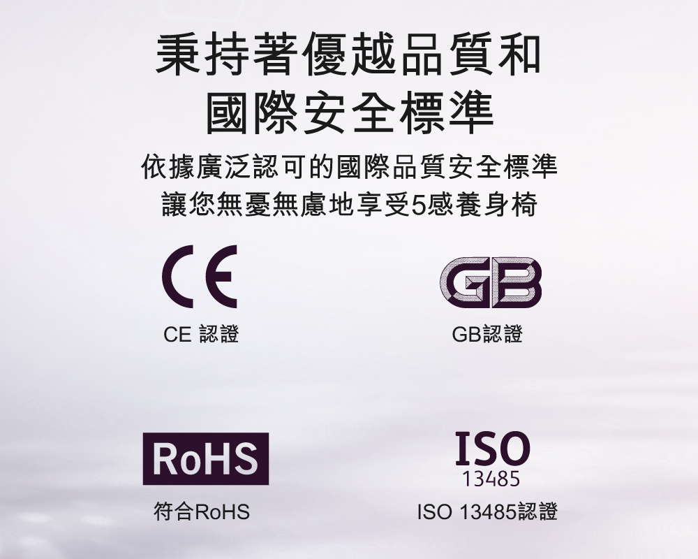 依據廣泛認可的國際品質安全標準