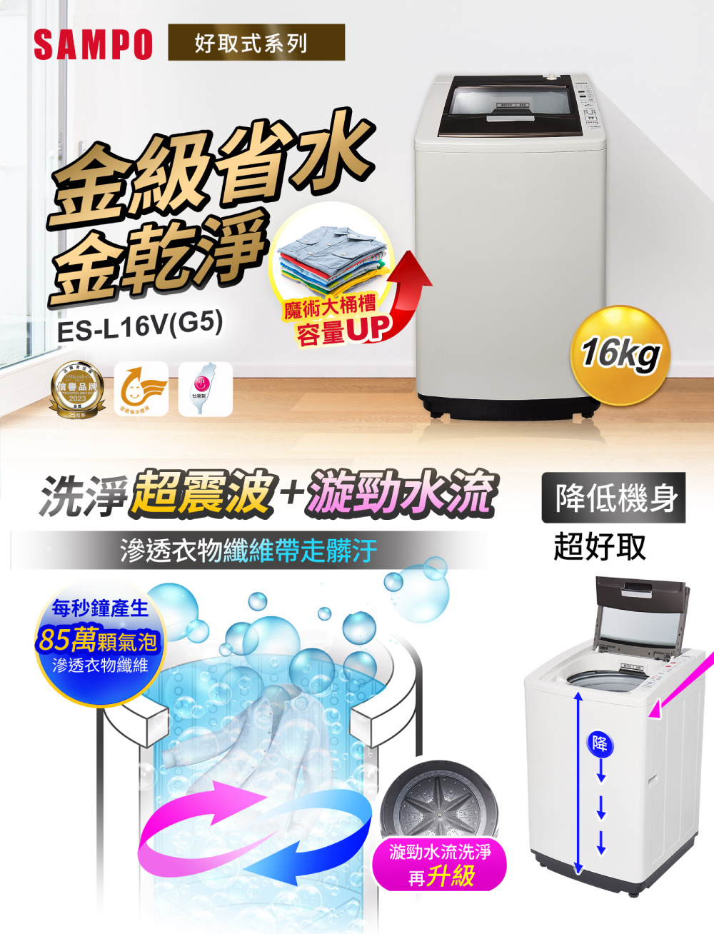 洗淨超震波漩動水流降低機身