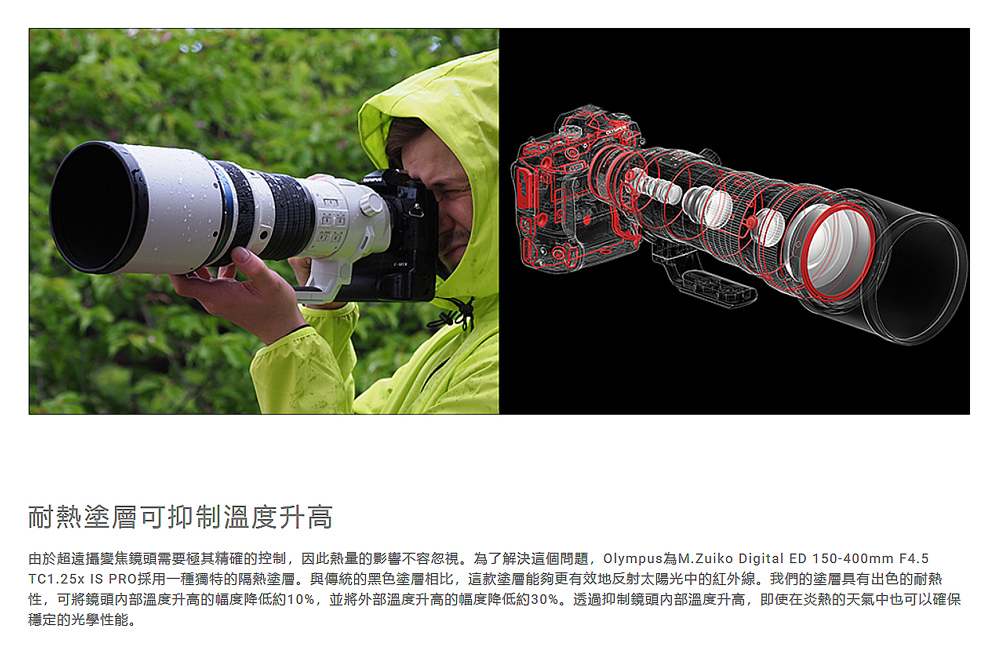 OLYMPUS奧林巴斯 M.ZUIKO DIGITAL ED 150-400mm F/4.5 TC1.25x IS PRO - 詳情9