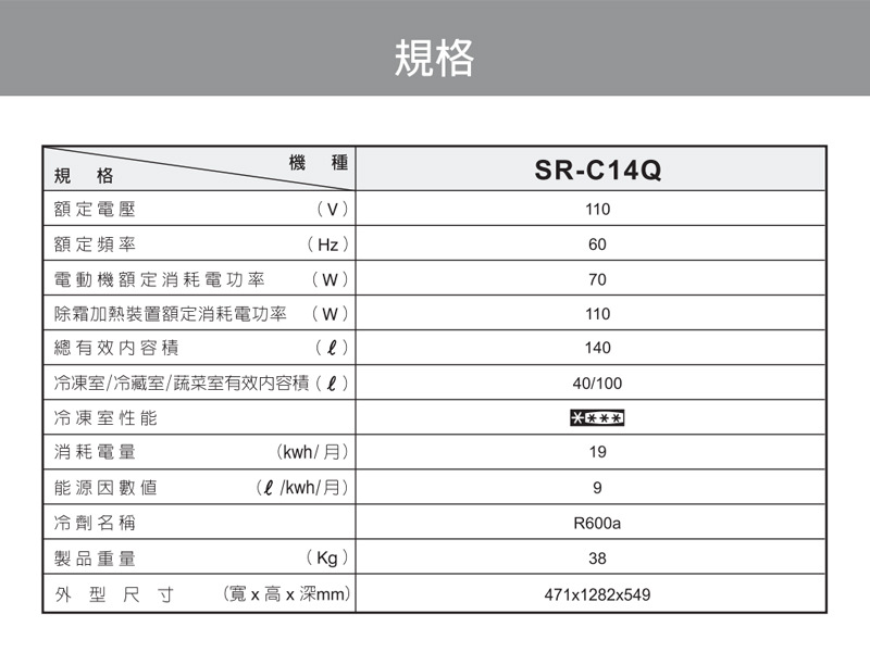 冷凍室冷藏室蔬菜室有效内容積L