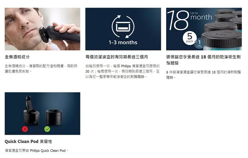 酒潔湖盒可兼容 Philips Quick Clean Pod。