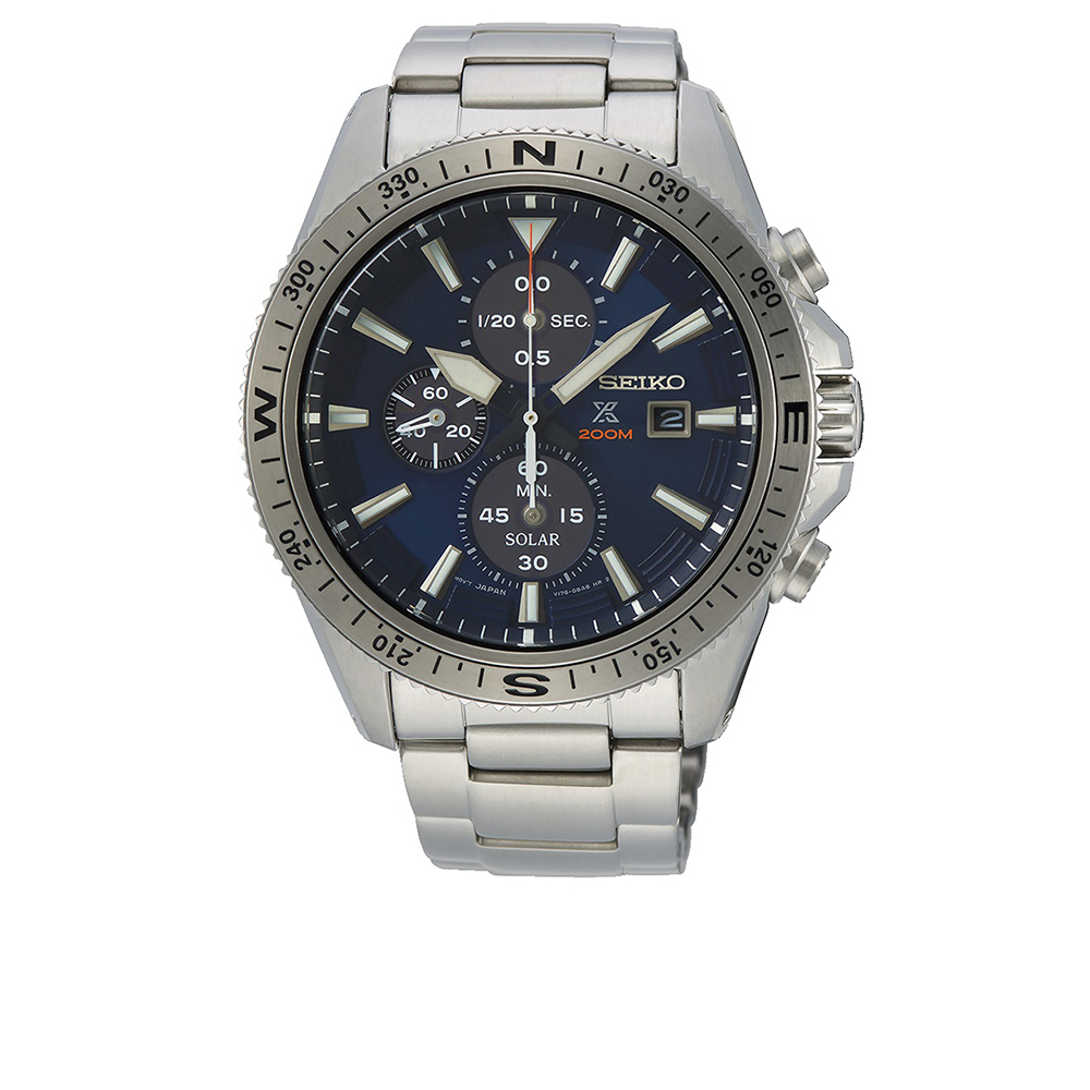 SEIKO 精工】PROSPEXE 太陽能200米潛水計時手錶-44mm(V176-0BA0B/SSC703P1) - momo購物網