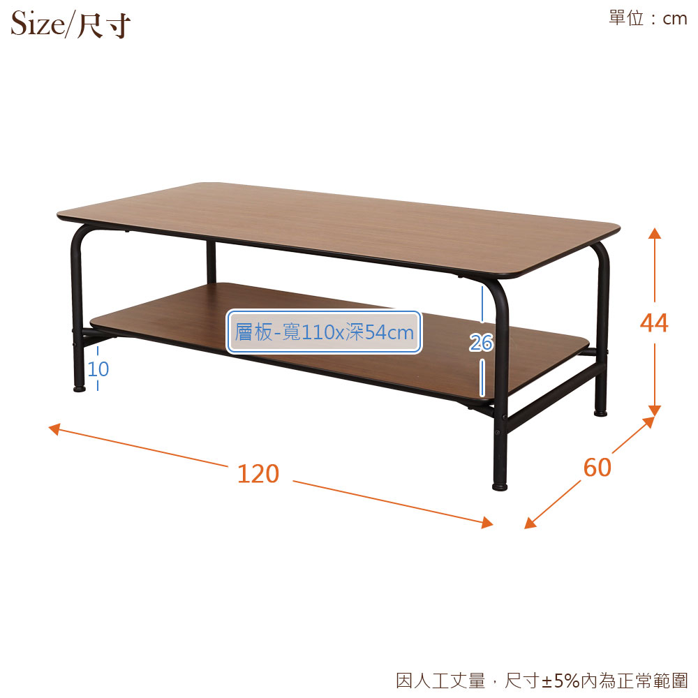 單位cm 層板寬110x深54cm 因人工丈量,尺寸5%內為正常範圍 