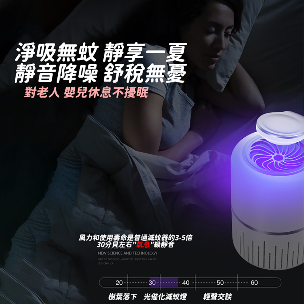 風力和使用壽命是普通滅蚊器的35倍