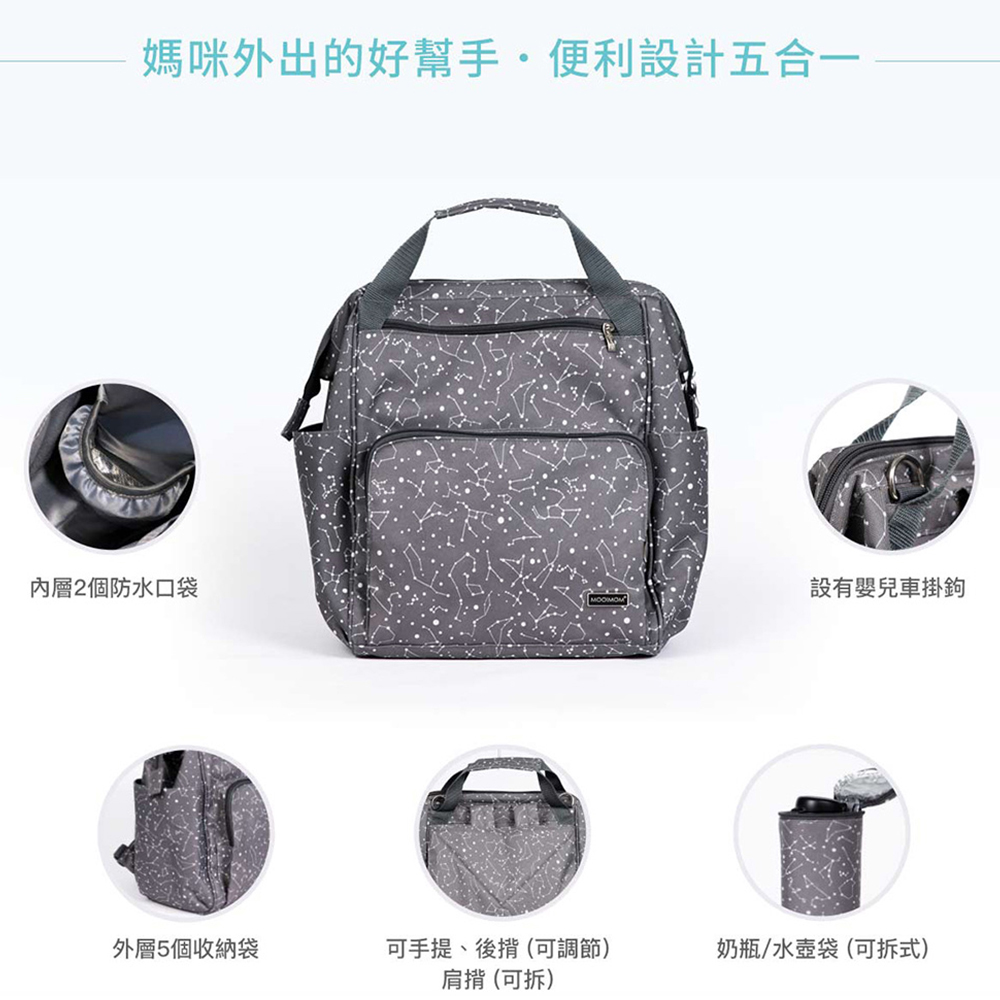 媽咪外出的好幫手,便利設計五合一