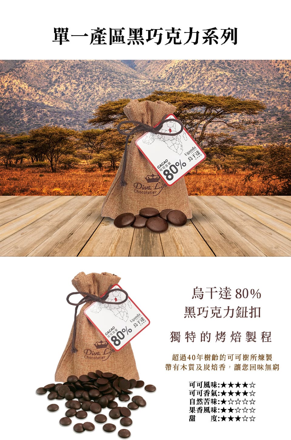 帶有木質及炭焙香,讓您回味無窮