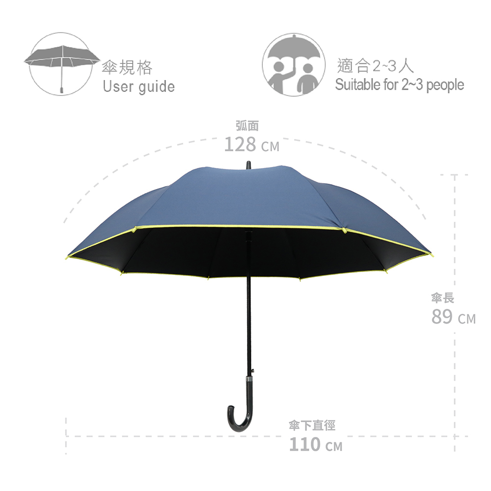 傘規格 弧面 適合23人 傘下直徑 傘長 