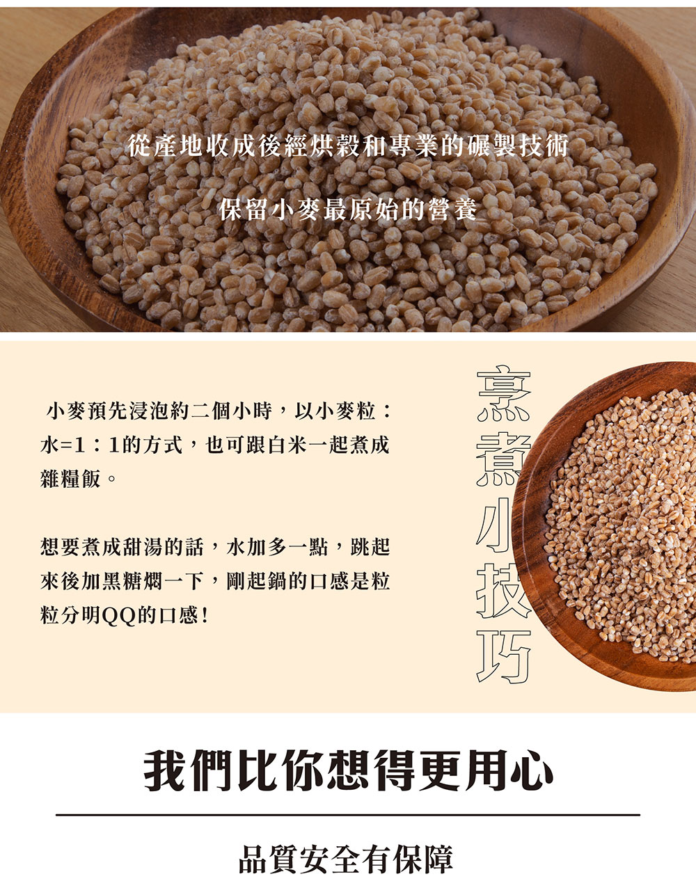 南畝王生技 中都小麥粒 台中選二號 500g 包 Momo購物網