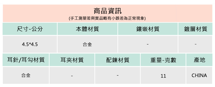手工測量若與實品略有小誤差為正常現象