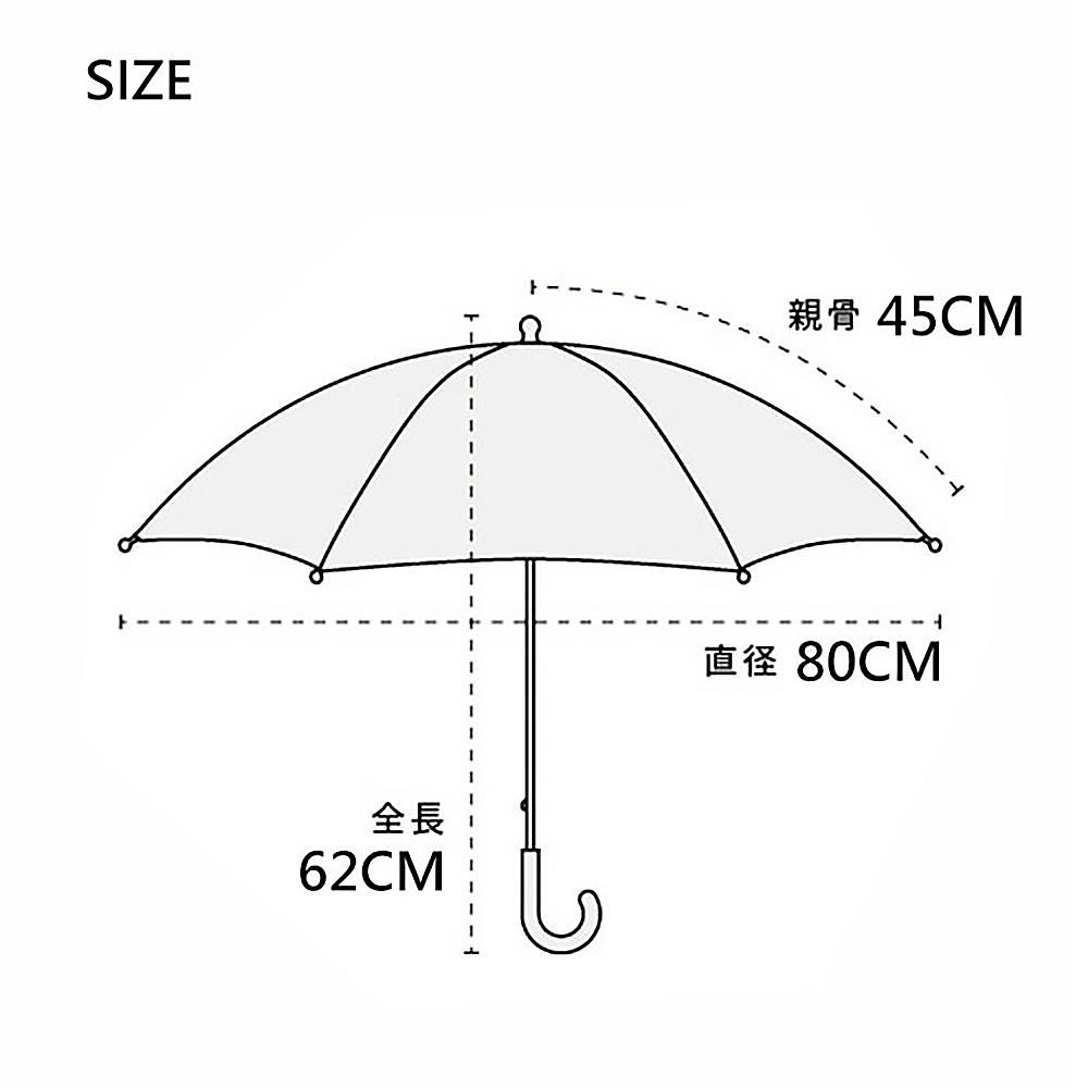 W P C 日本wpc 兒童雨傘透明視窗安全開關傘 W058 餅乾世界 Momo購物網