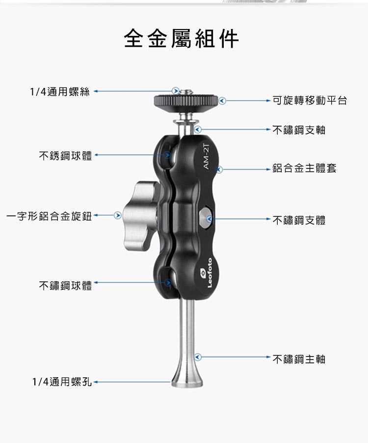 一字形鋁合金旋鈕