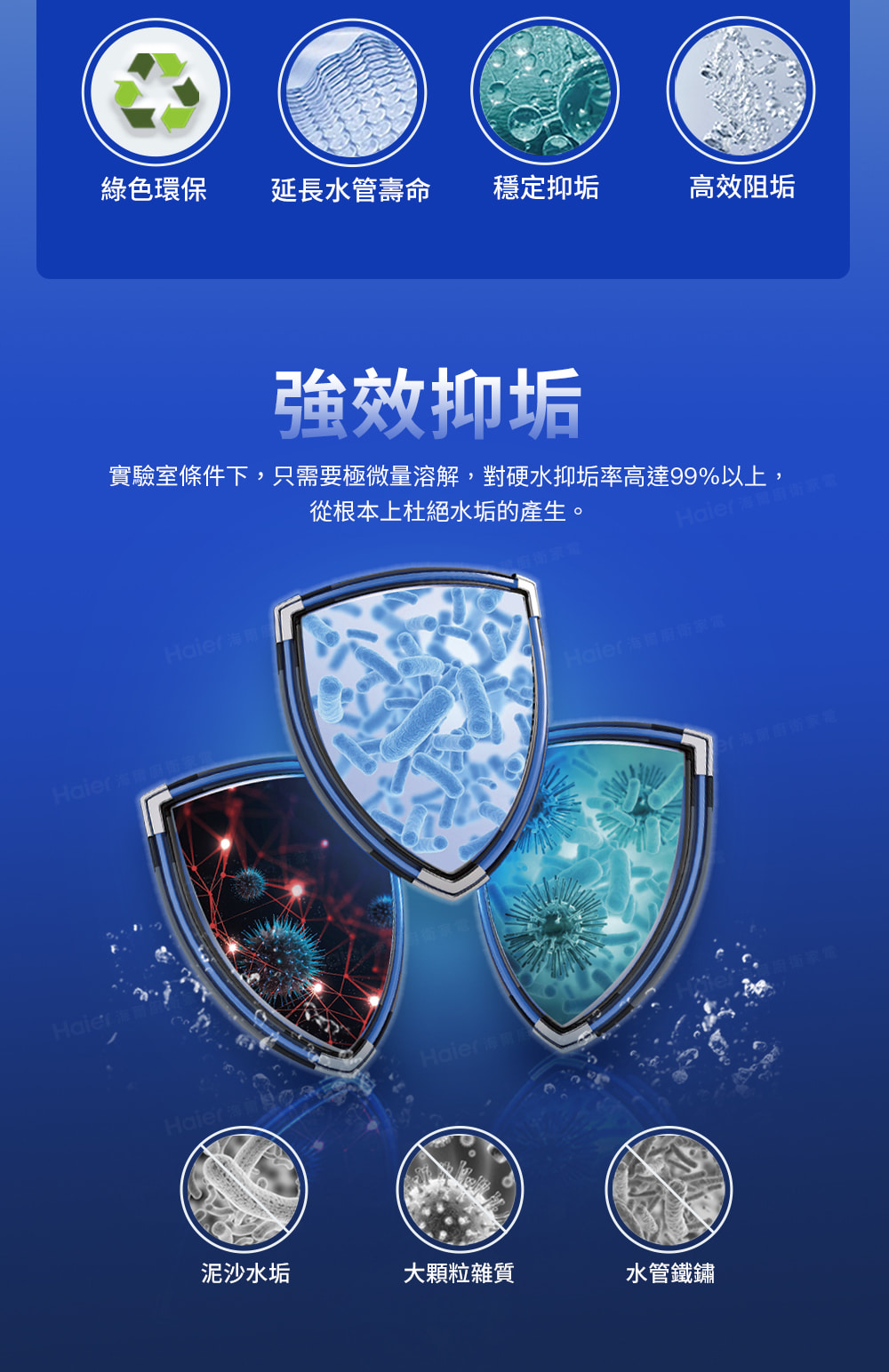 實驗室條件下,只需要極微量溶解,對硬水抑垢率高達99%以上,