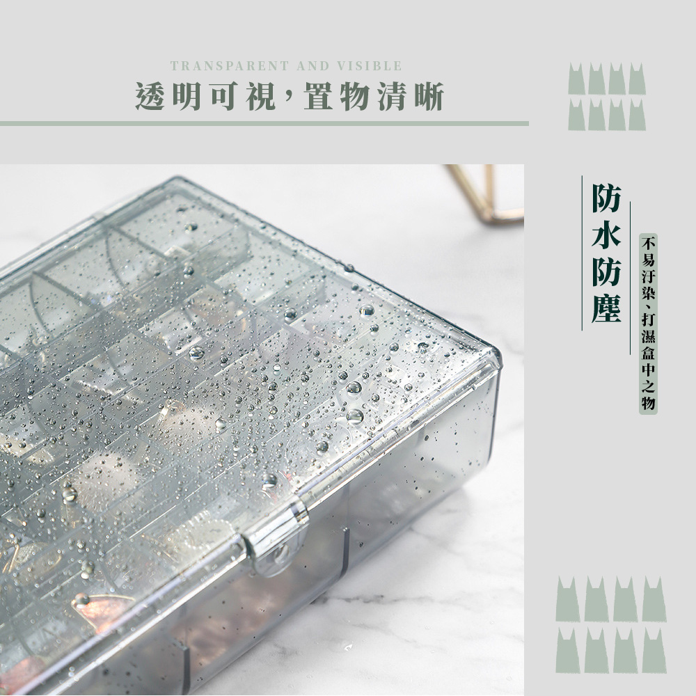 透明可視,置物清晰 不易汙染、打濕盒 中之物 防 水防塵 
