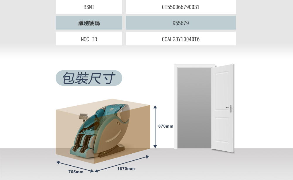 識別號碼 包裝尺寸 
