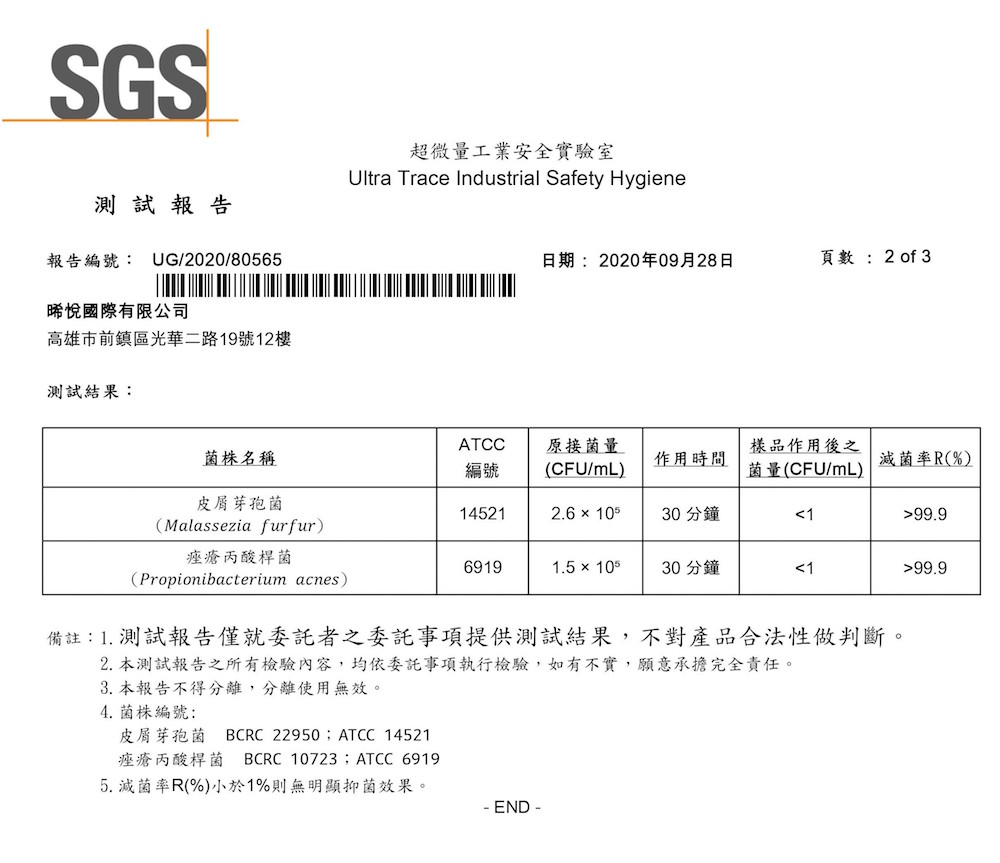 2.本測試報告之所有檢驗內容,均依委託事項執行檢驗,如有不實,願意承擔完全責任。