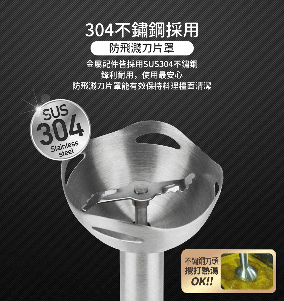 防飛濺刀片罩能有效保持料理檯面清潔