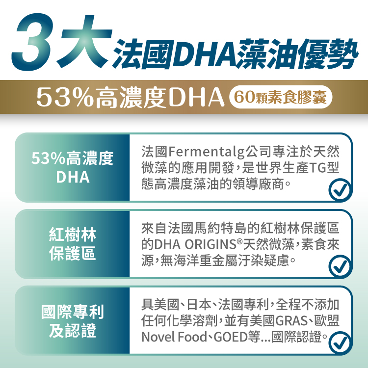 達摩本草 法國53 Dha植物藻油x1盒 60顆 盒 國際專利 高濃度 Momo購物網 雙11優惠推薦 22年11月