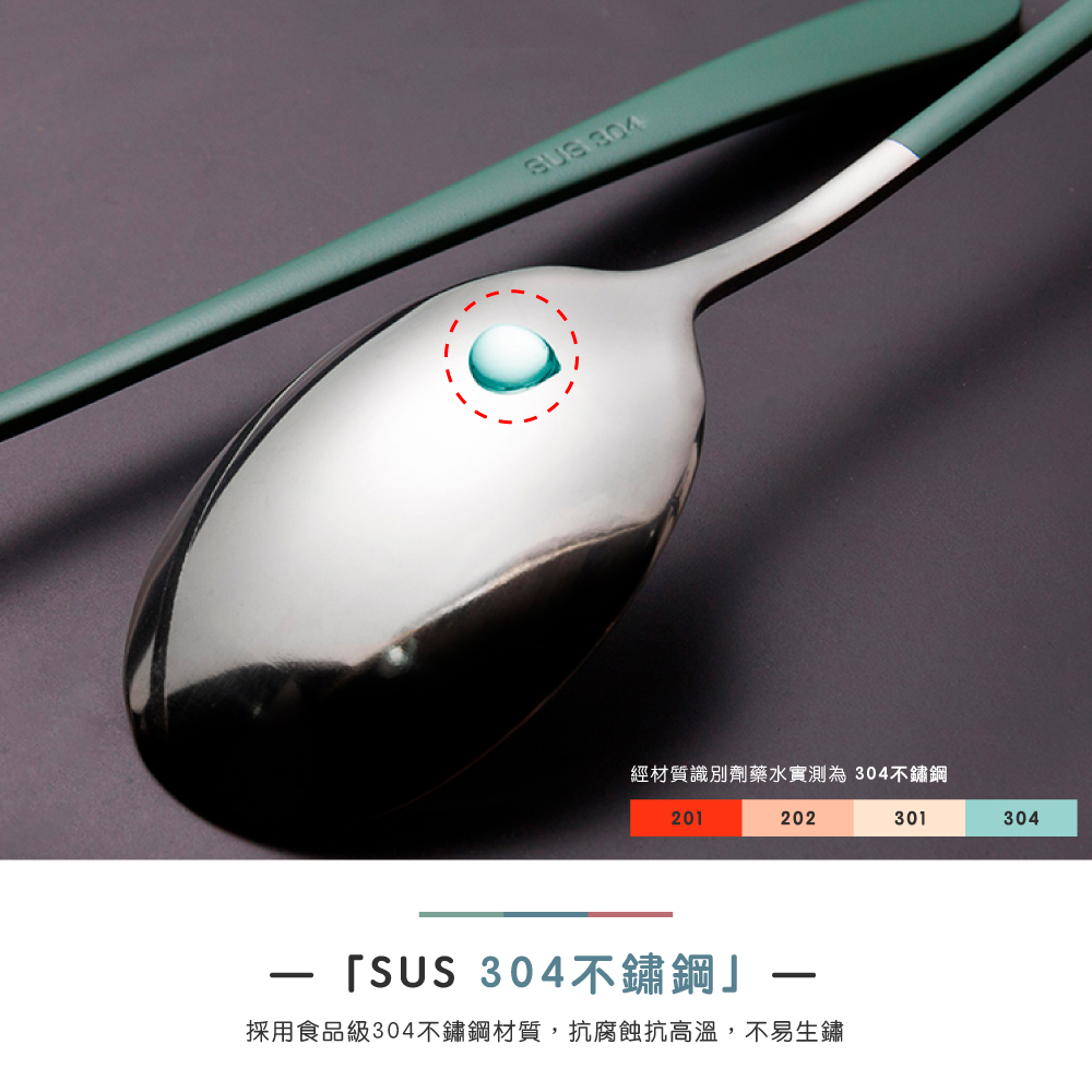 經材質識別劑藥水實測為 304不鏽鋼 SUS 304不鏽鋼 採用食品級304不鏽鋼材質,抗腐蝕抗高溫,不易生鏽 