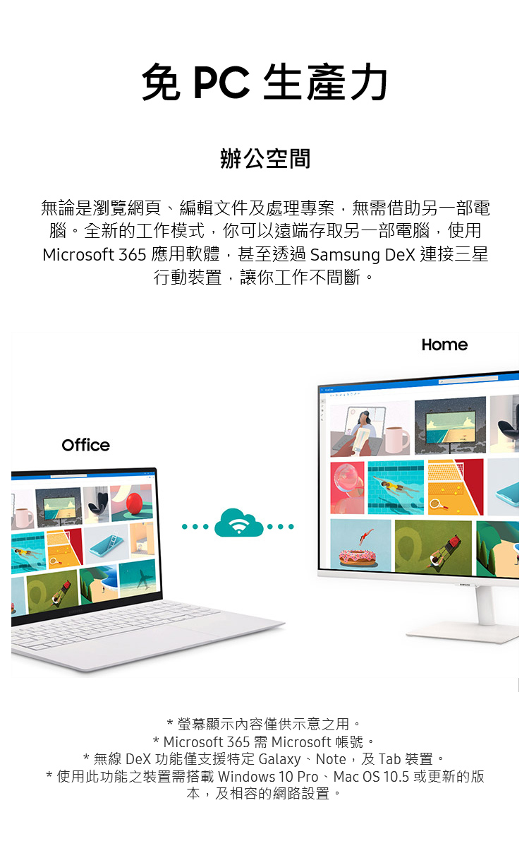 使用此功能之裝置需搭載 Windows 10 Pro、Mac OS 10.5 或更新的版