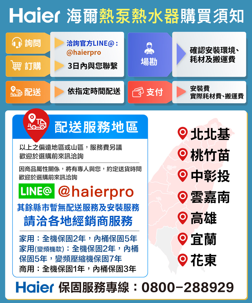 Haier 保固服務專線0800288929