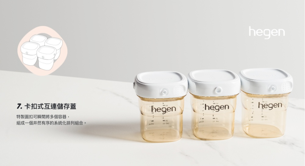 7.卡扣式互連儲存蓋 特製圓扣可瞬間將多個容器, 組成一個井然有有序的系統化排列組合。 