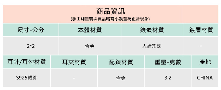 手工測量若與實品略有小誤差為正常現象