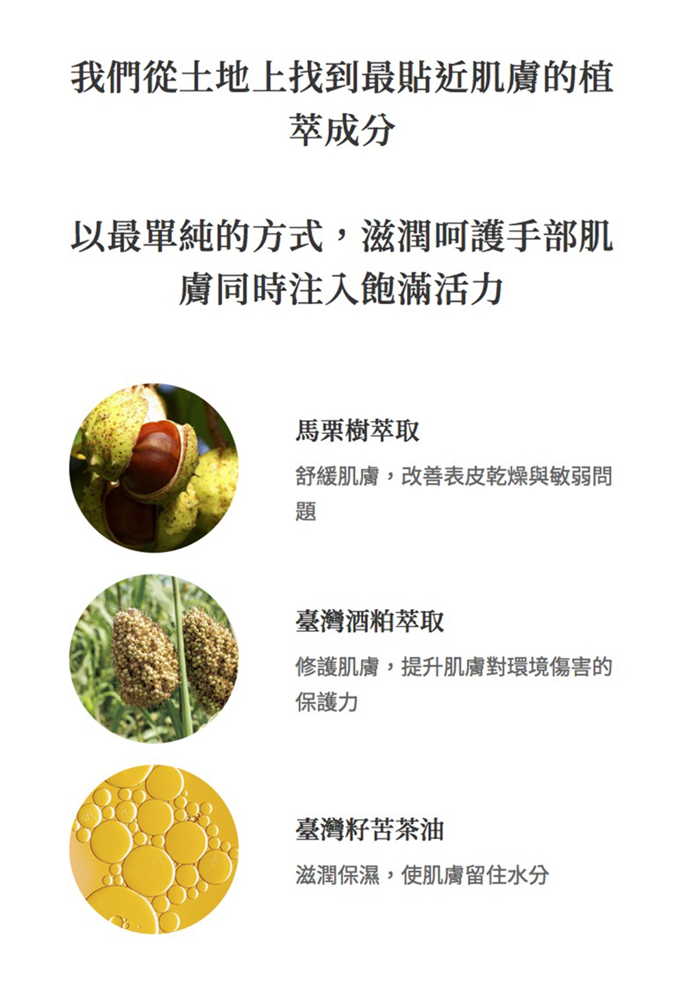 我們從土地上找到最貼近肌膚的植
