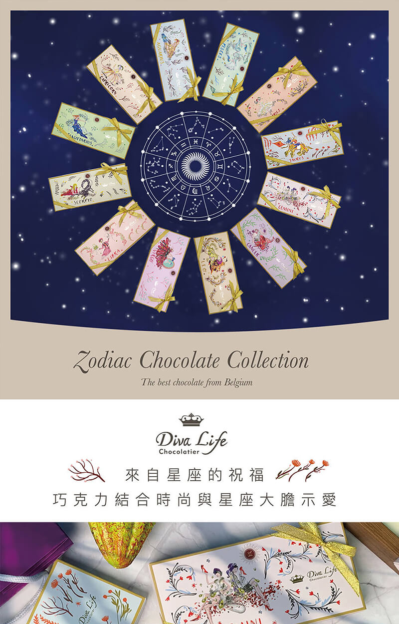 來自星座的祝福 巧克力結合時尚與星座大膽示愛 