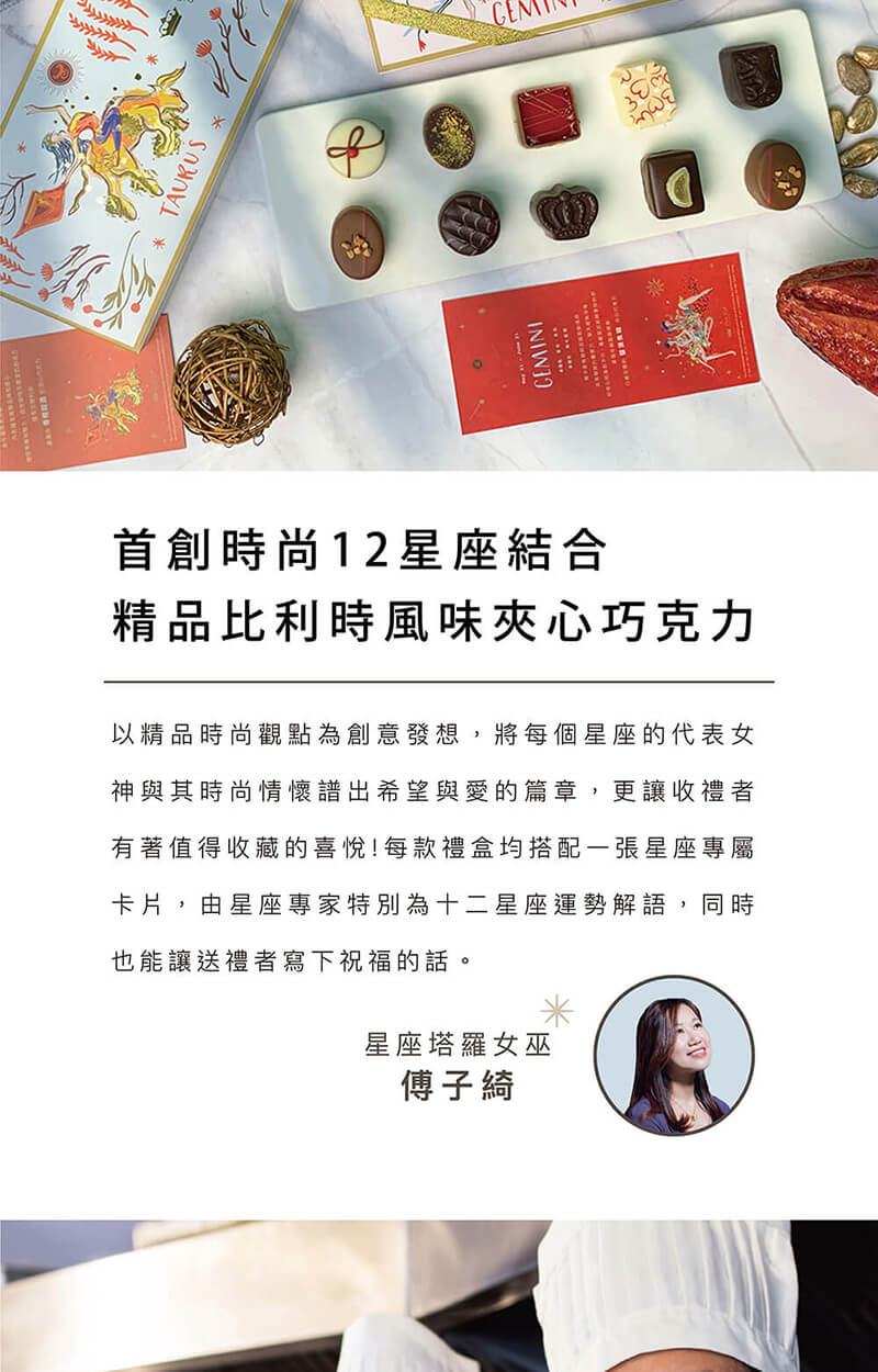 以精品時尚觀點為創意發想,將每個星座的代表女