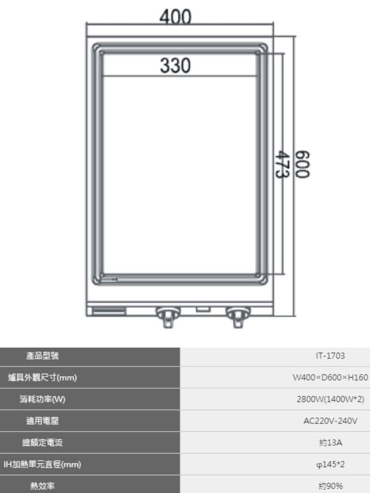 IH加热单元直徑mm
