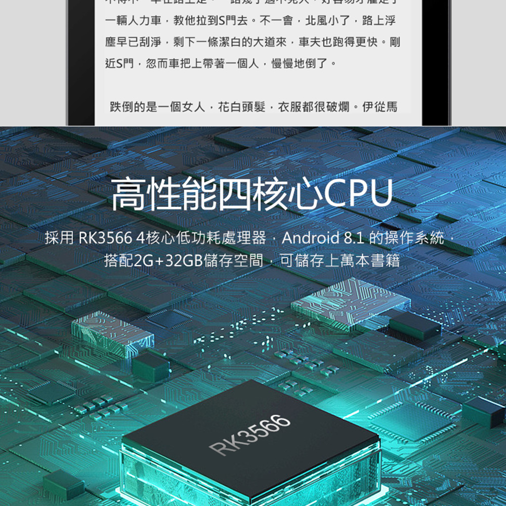 æ¡ç¨ RK3566 4æ ¸å¿ä½åèèçå¨,Android 8.1 çæä½ç³»çµ±