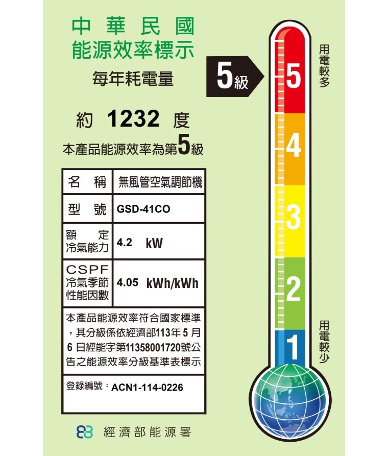GREE格力 GSD-41CO - 詳情1