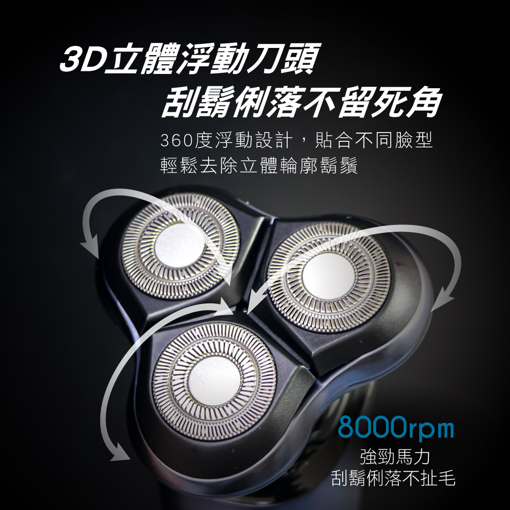360度浮動設計,貼合不同臉型