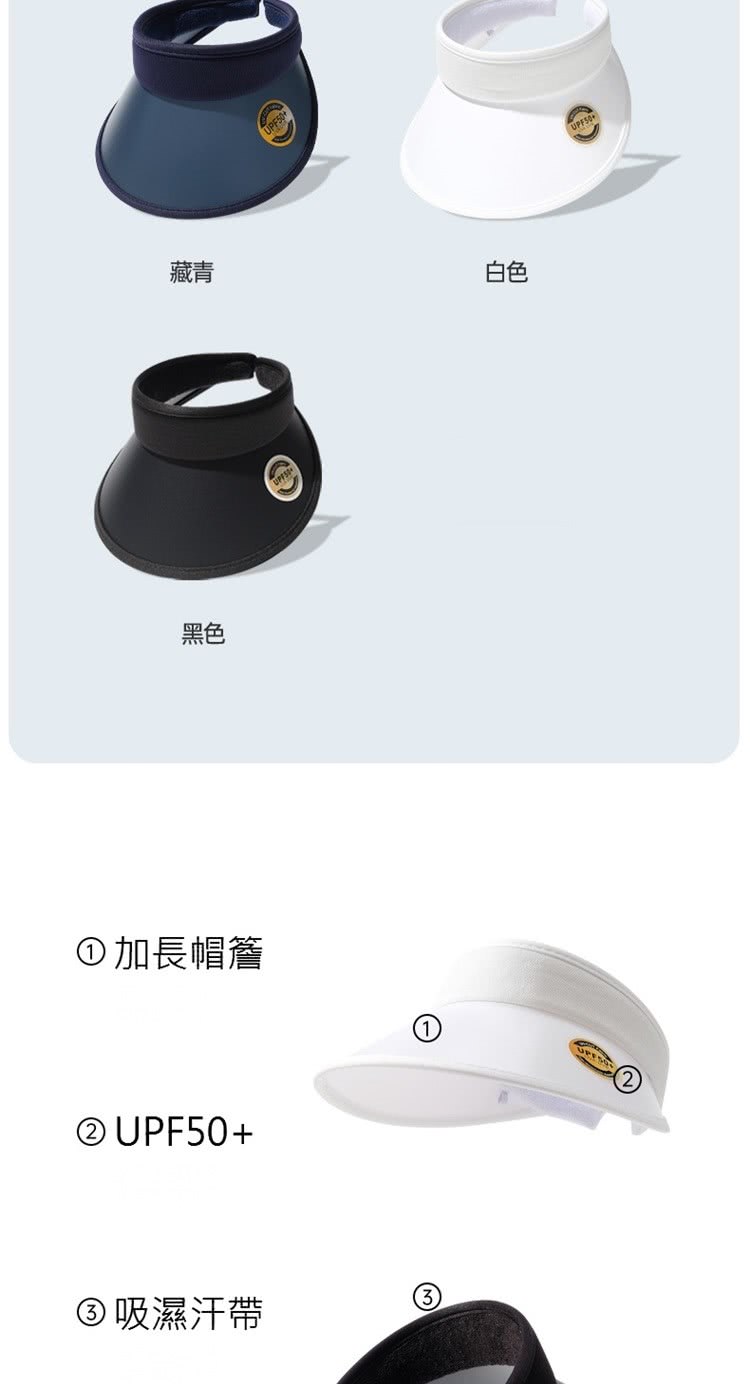 藏青 黑色 加長帽簷 吸濕汗帶 白色 