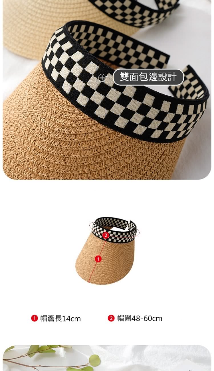 帽簷長14cm 雙面包邊設計 帽圍4860cm 
