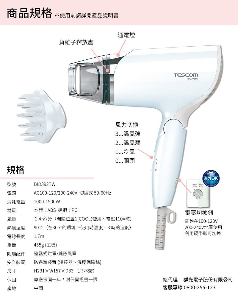 AC100120200240V 切換式5060Hz
