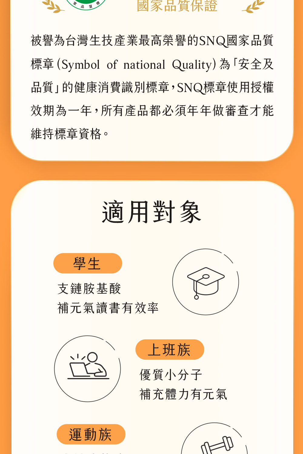 標章Symbol of national Quality為安全及