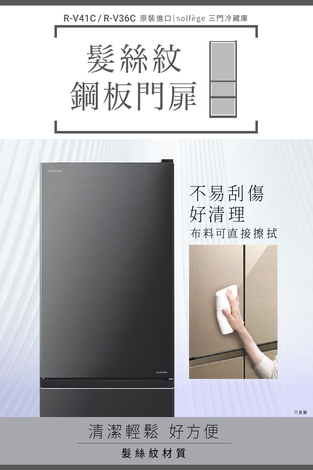RV41C  RV36C 原裝進口solfge 三門冷藏庫