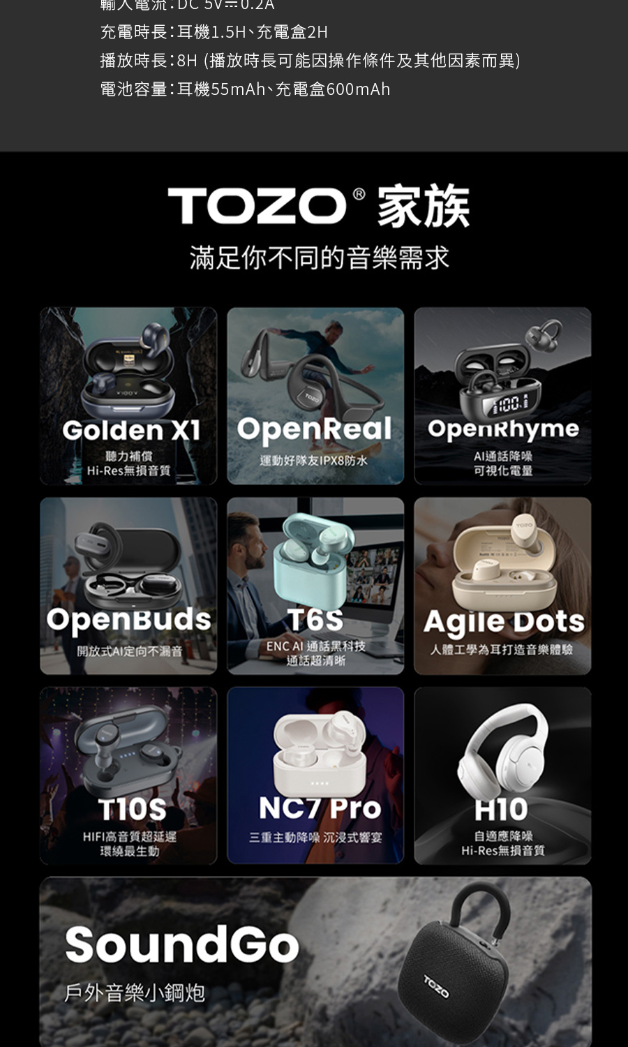 播放時長8H播放時長可能因操作條件及其他因素而異