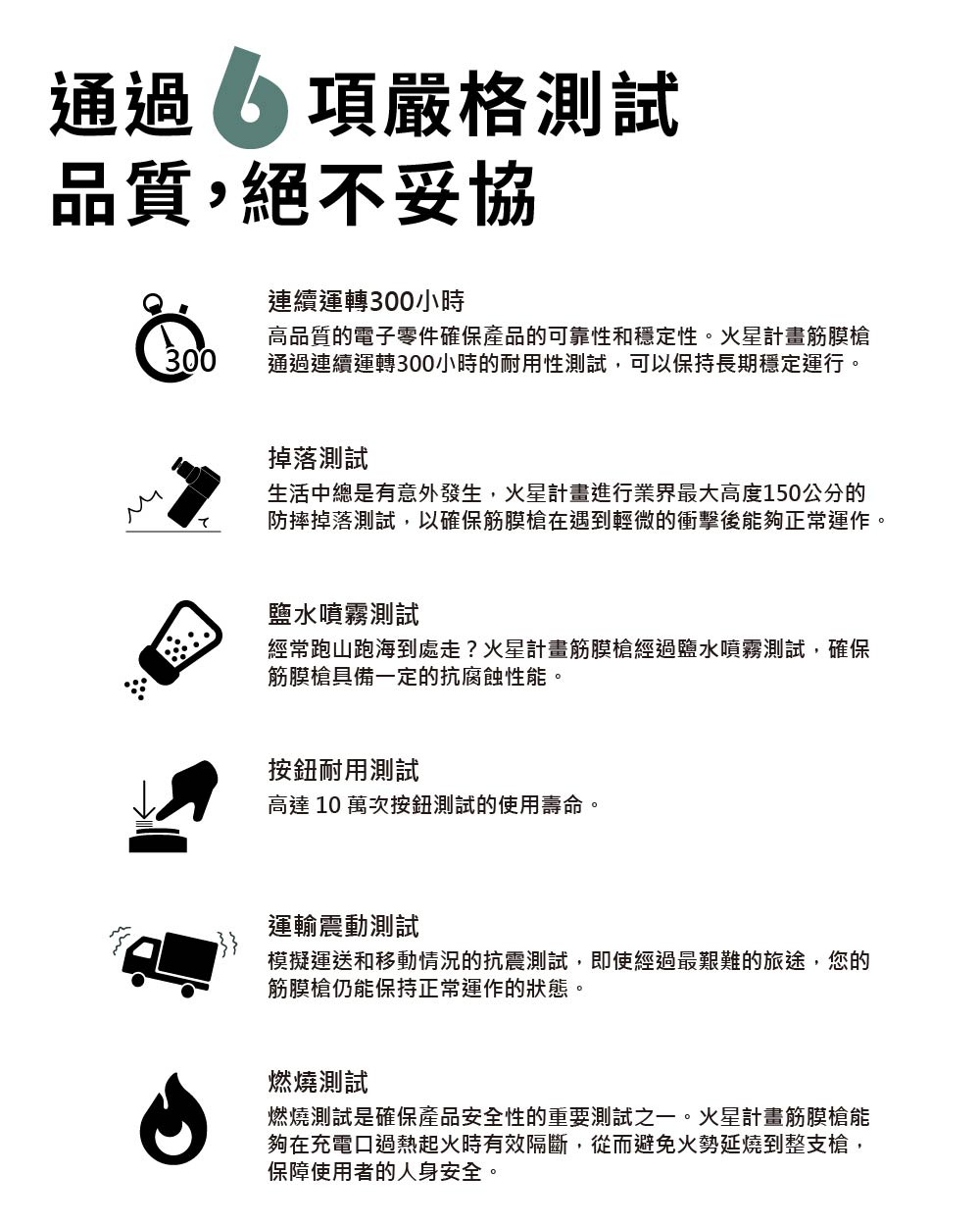 通過連續運轉300小時的耐用性測試,可以保持長期穩定運行。