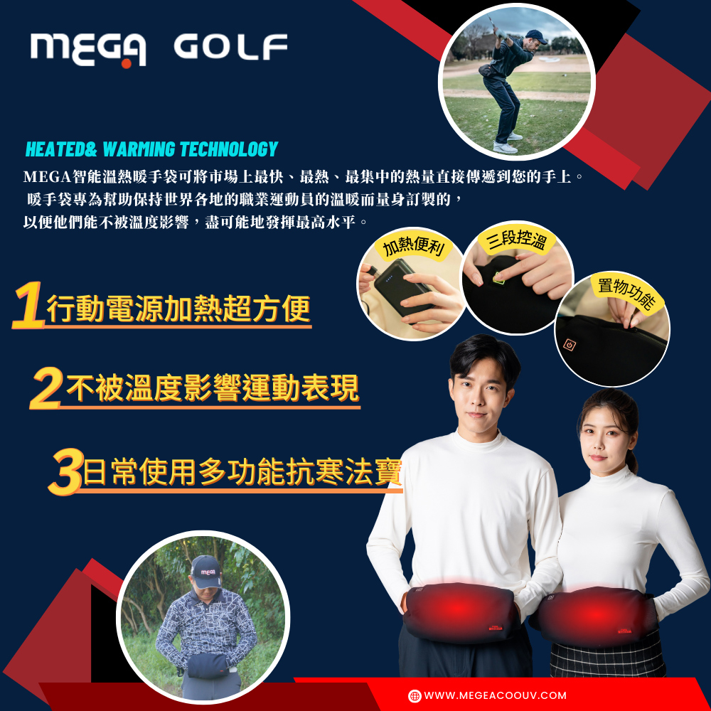 MEGA智能溫熱暖手袋可將市場上最快、最熱、最集中的熱量直接傳遞到您的手上。