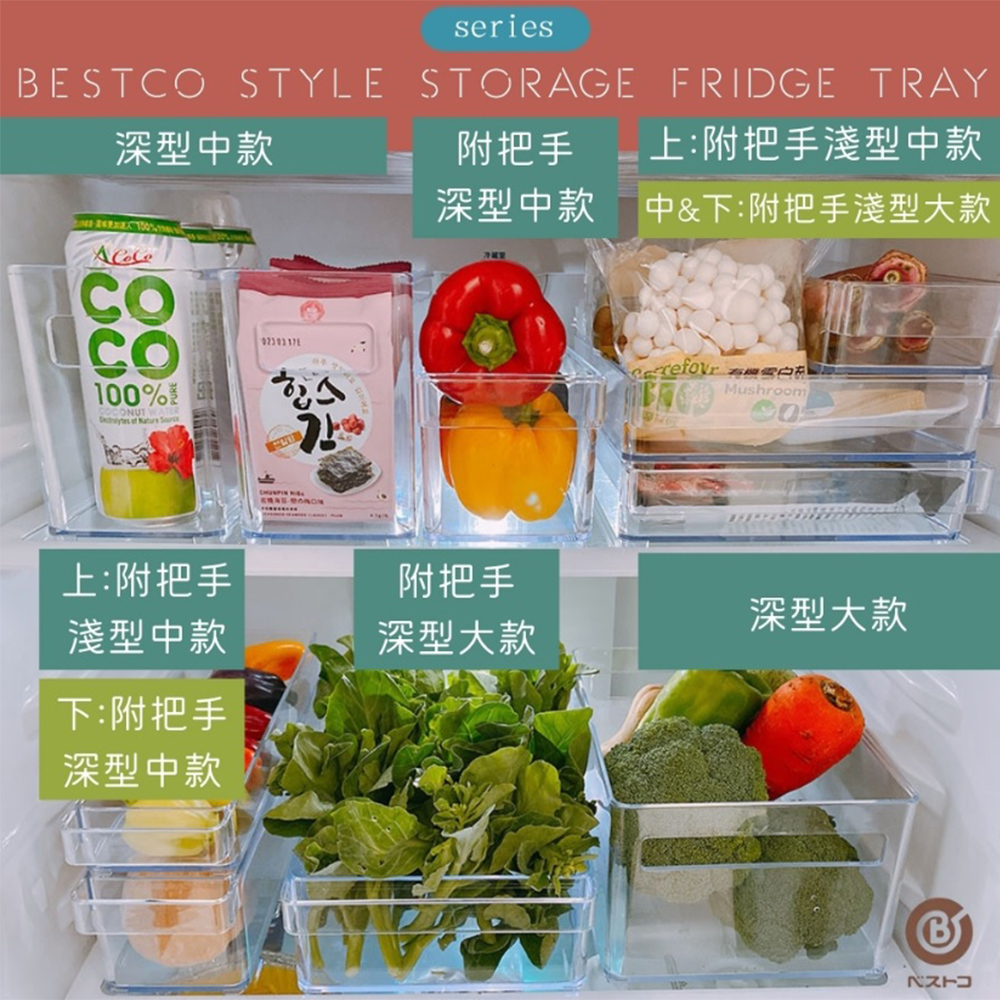 Bestco 日本製透明深型冰箱收納盒豪華十件組 冷藏冷凍專用 全都要套組 Momo購物網 雙12優惠推薦 22年12月
