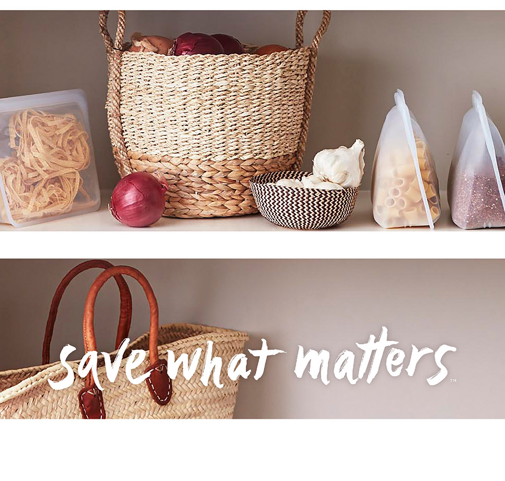 美國 Stasher - 【經典三入組】食品級白金矽膠密封食物袋-站站-隨機三入顏色 (1656ml)