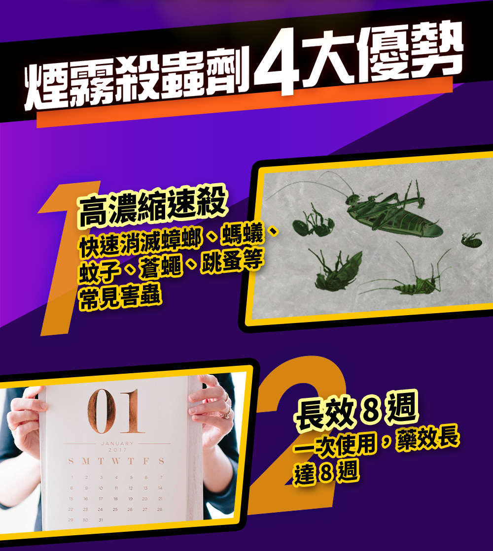 煙霧殺蟲劑4大優勢