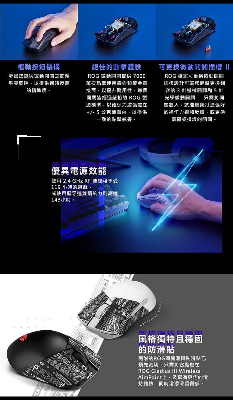 使用 2.4 GHz RF連線可享受
