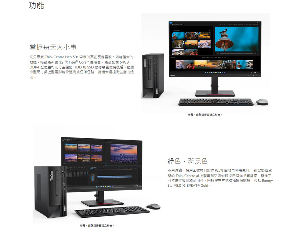 Lenovo 21.5吋螢幕組★i5六核商用電腦(Neo 5