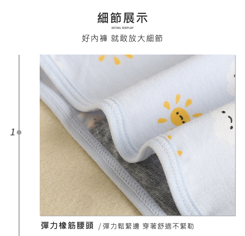 細節展示 好內褲 就敢放大細節 彈力橡筋腰頭 彈力鬆緊邊 穿著舒適不緊勒 